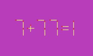 математическая головоломка на фиолетовом фоне