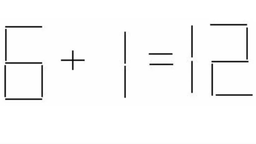 Пример из спичек