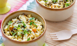 Перловая каша с овощами