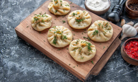 Манты с мясом