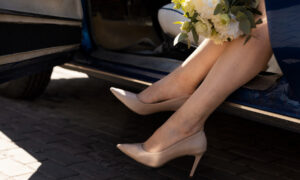 Бежевые туфли