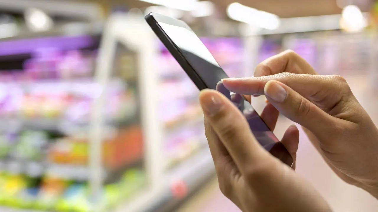 покупка через смартфон