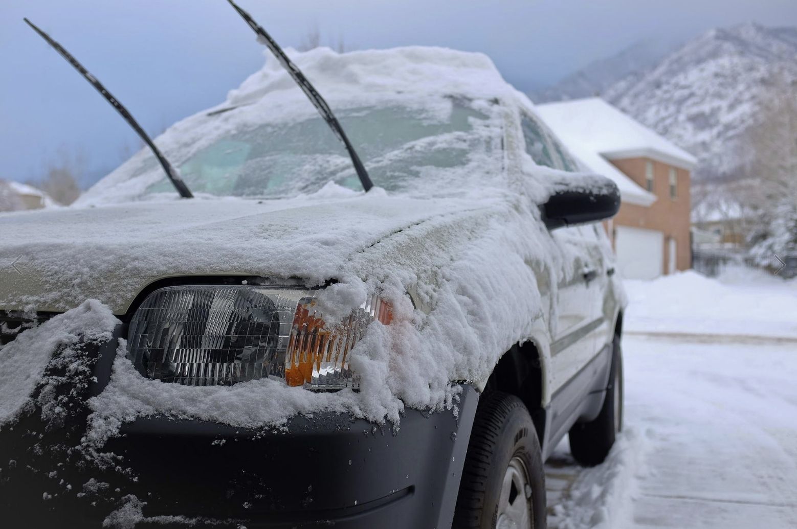 автомобиль в мороз