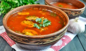 борщ с грибами