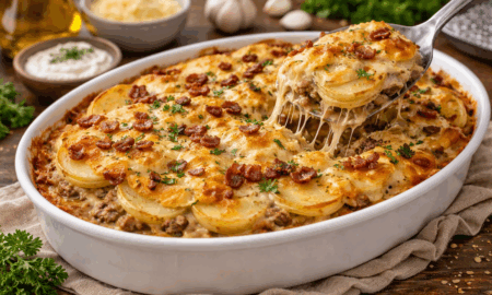 картофельная лазанья