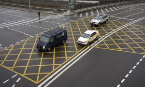 обгон на перекрёстке