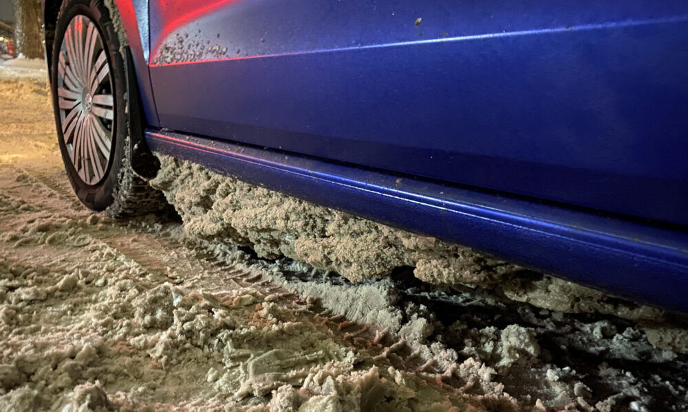 налипание снега