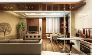 гостиная кухня