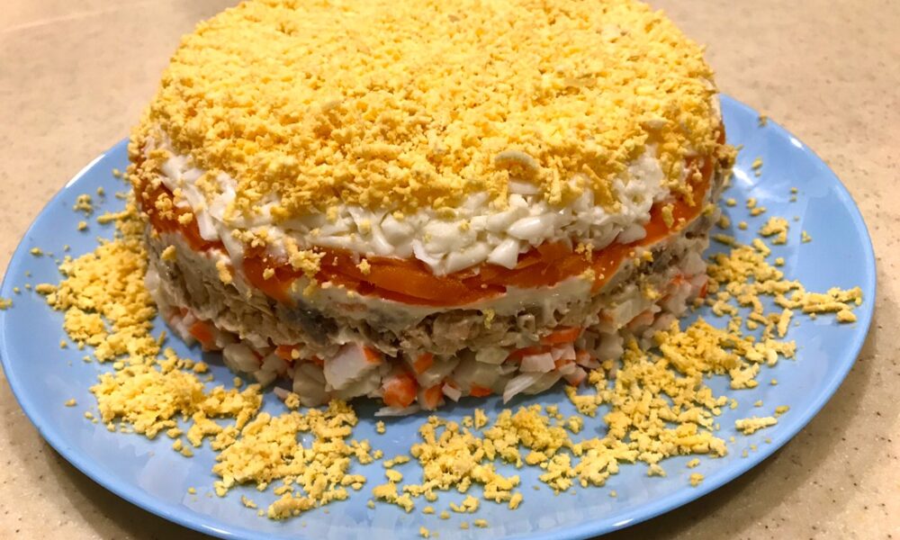 Салат с горбушей