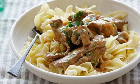 бефстроганов из говядины