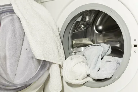 полотенца в стиральной машине