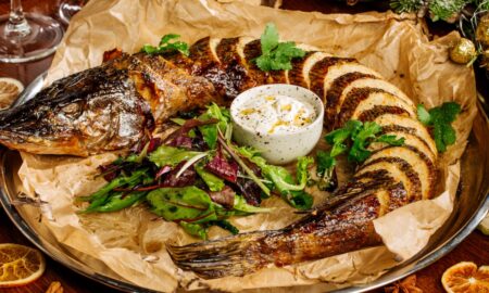 щука на столе