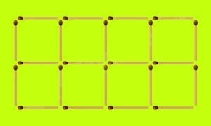 8 квадратов из спичек