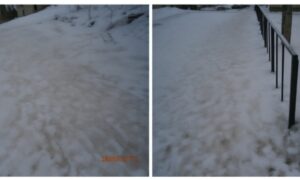 Заваленные снегом летсницы