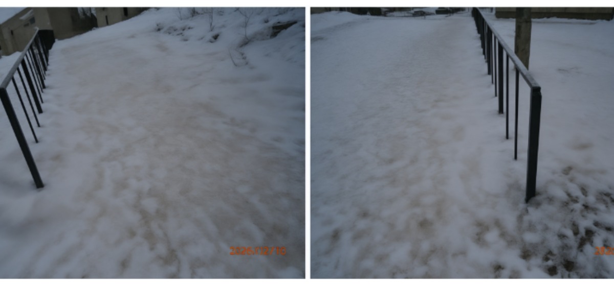 Заваленные снегом летсницы