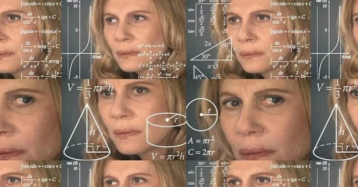 Женщина пытается произвести расчёты