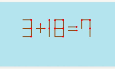 Математический пример из спичек