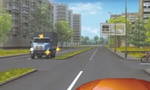 Карточка по ПДД с автомобилями