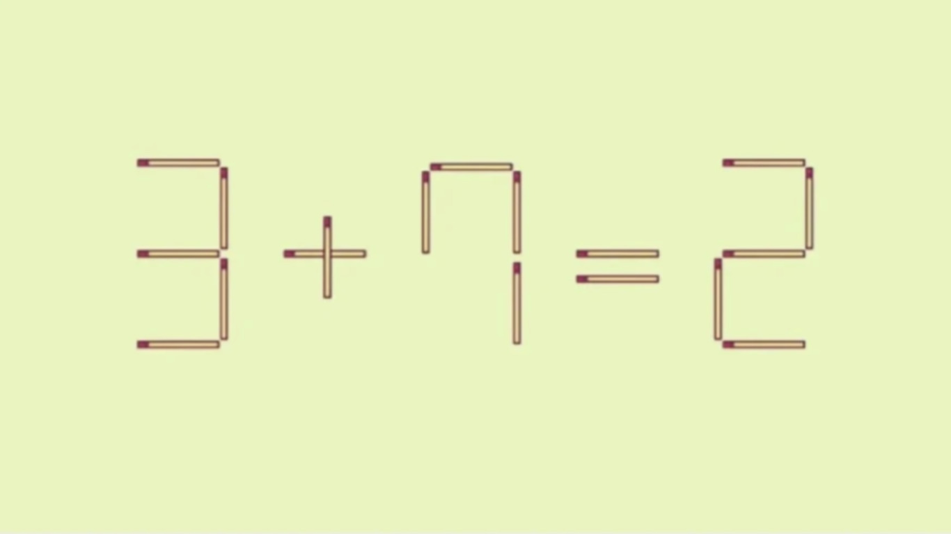 Пример со спичками