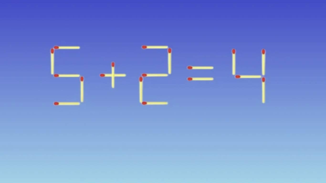 Пример из спичек