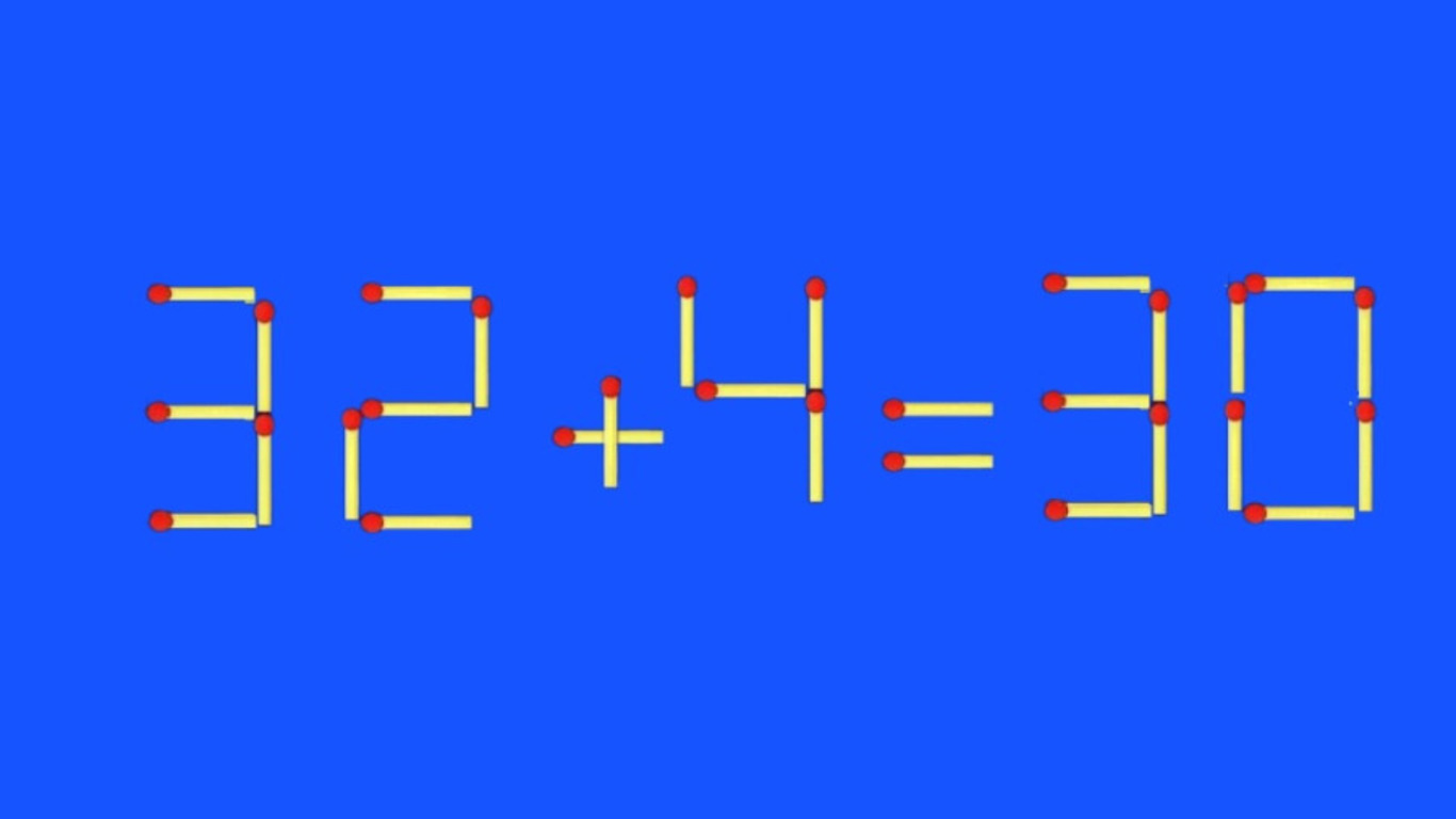 Пример из спичек