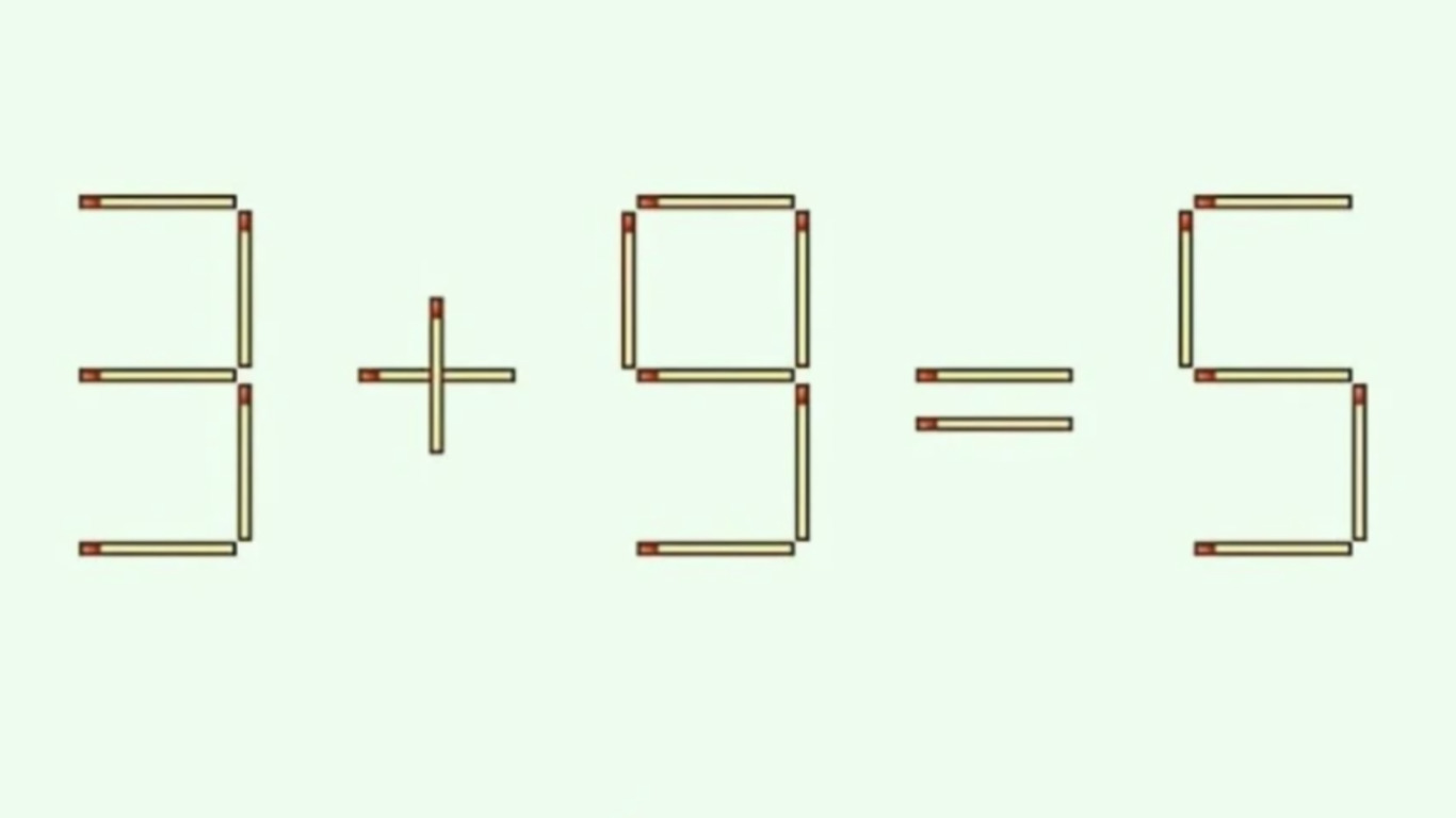 Пример из спичек