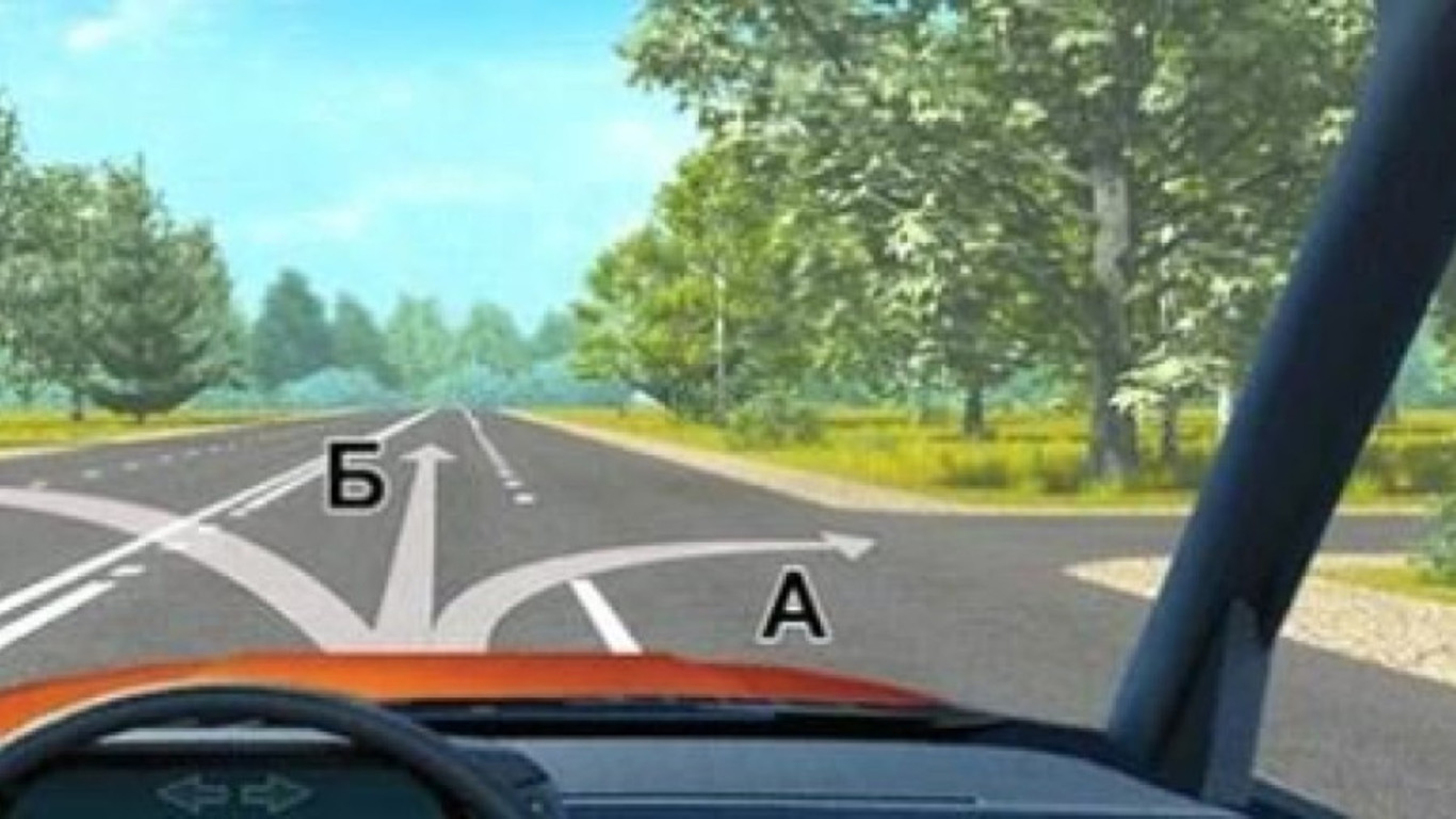 Задача по ПДД с автомобилем