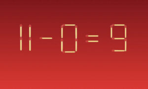 Пример из спичек