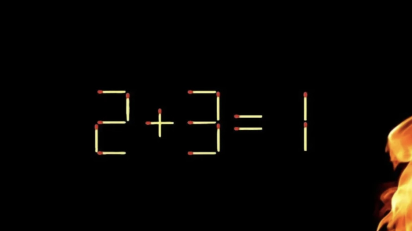 Пример из спичек