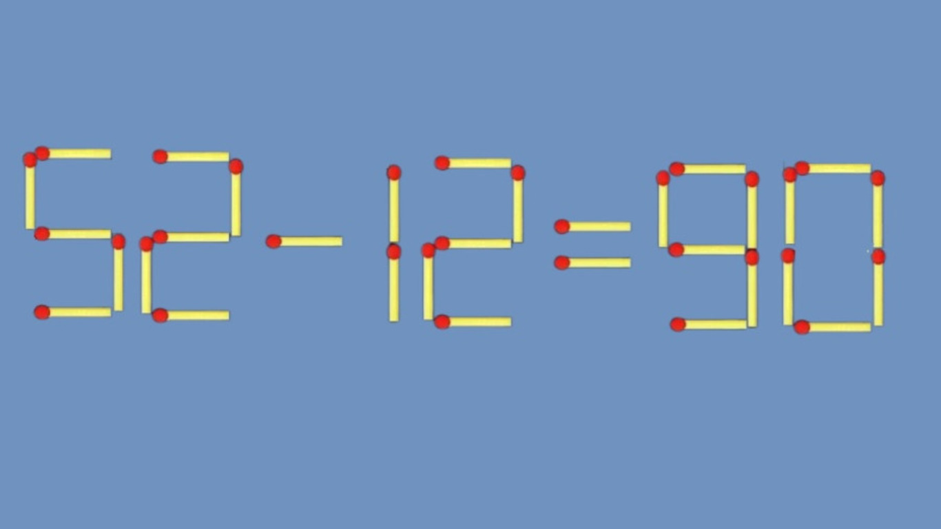 Математический пример из спичек