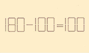 Пример из спичек