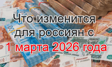 Что изменится для россиян с 1 марта 2026 года?