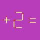 уравнение 8+2=11, составленное из спичек