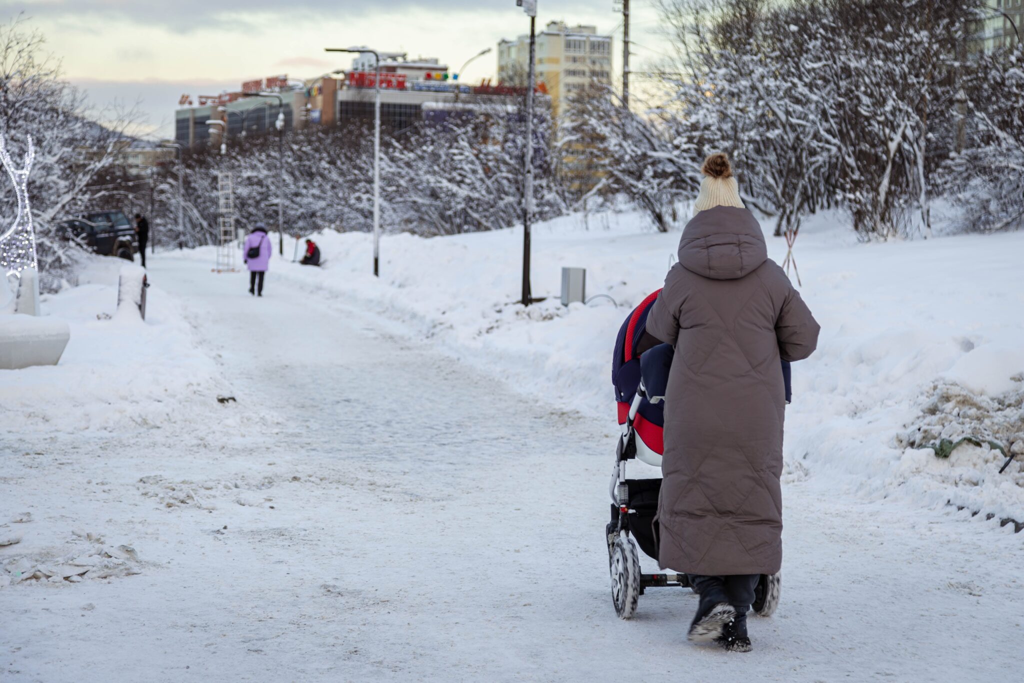 alt женщина с коляской
