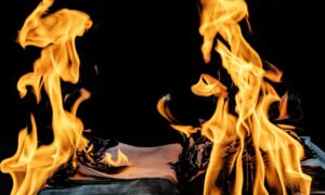 Книга горит