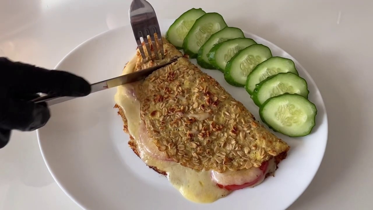 Овсяноблин с огурцами