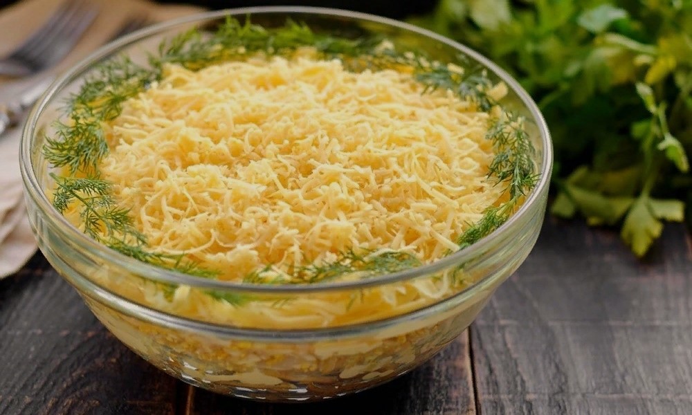 салат Париж в снегу