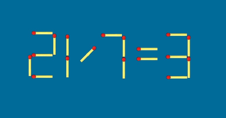 Пример из спичек