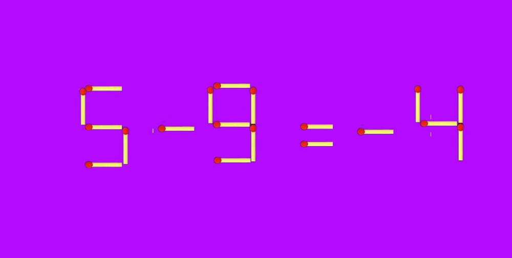 Математический пример из спичек