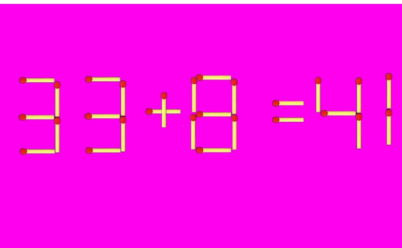 Математический пример со спичками
