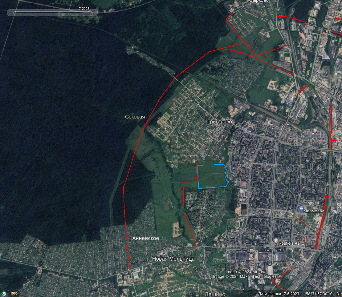 План Малой объездной в Мурманске