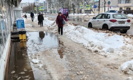 Лужи в Старой Руссе