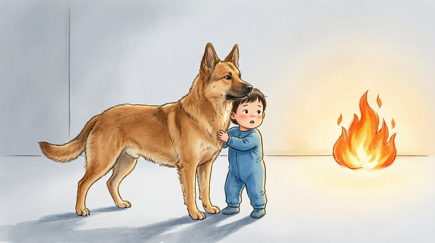 Собака и ребенок