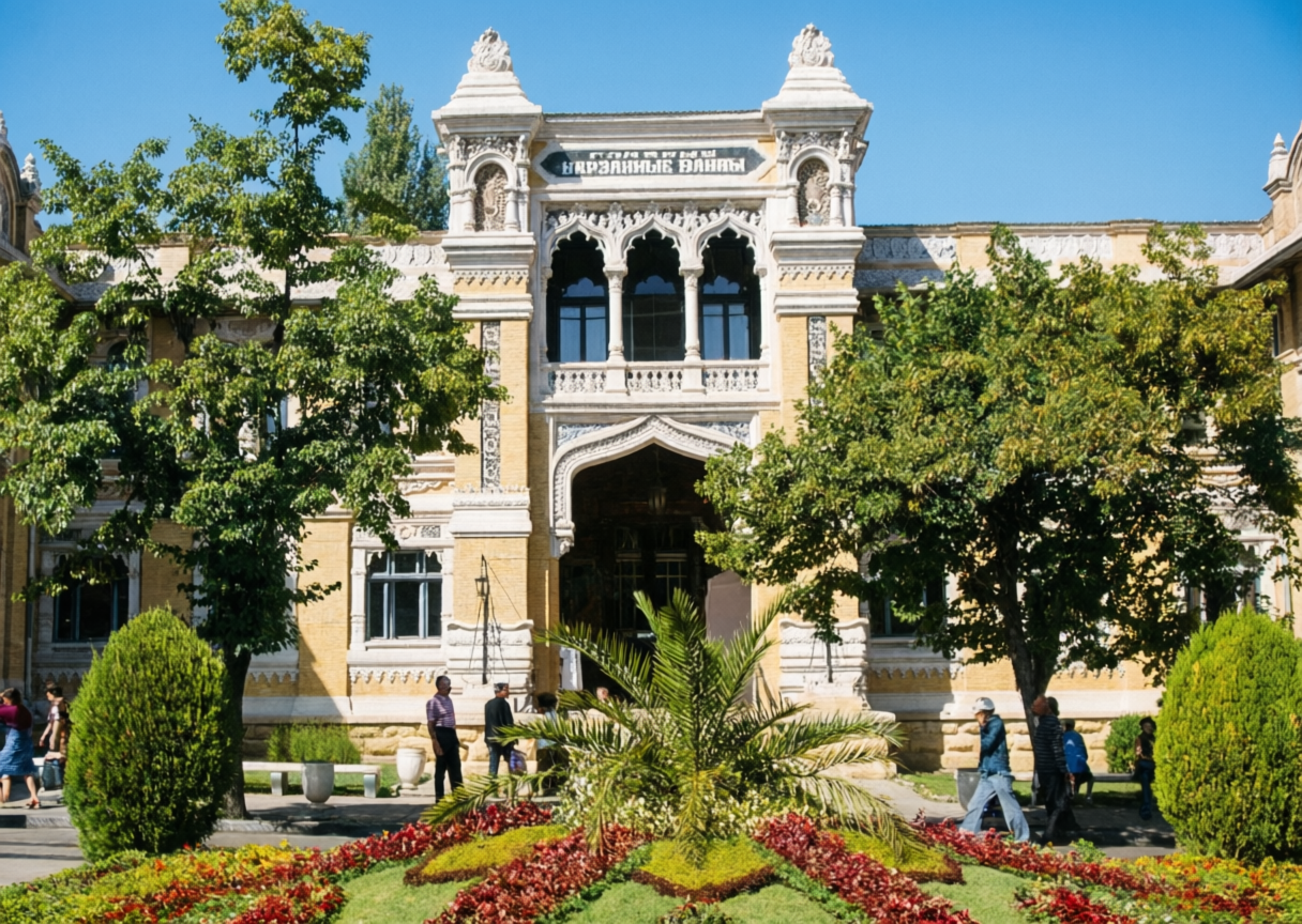 Здание нарзанных ванн в Кисловодске