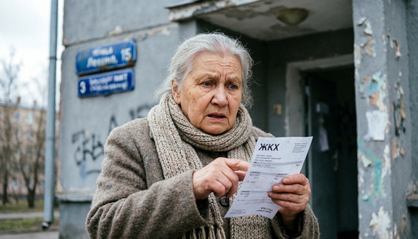 Пенсионерка возмущена квитанцией за ЖКУ