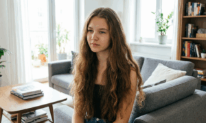 Девушка с длинными волосами