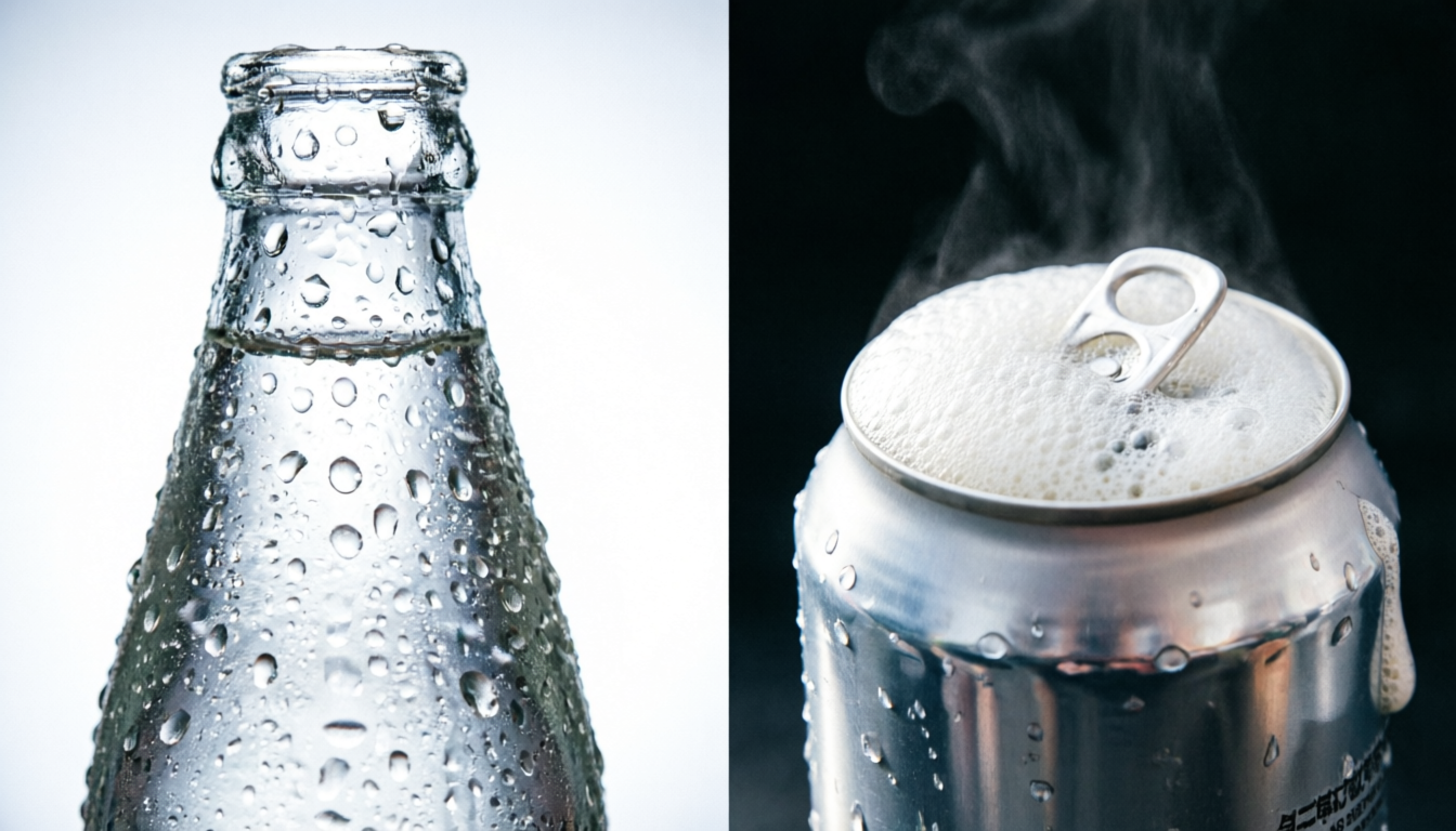 Пиво в стекле и пиво в банке