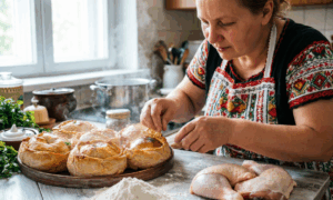 Женщина готовит элеш