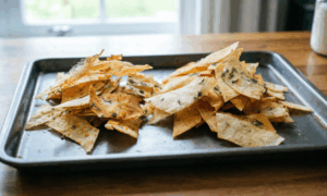 Чипсы из лаваша на противне