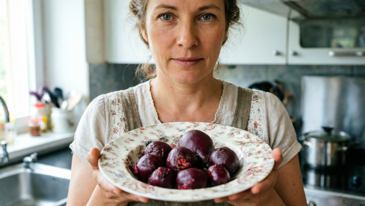 Домохозяйка сварила свёклу